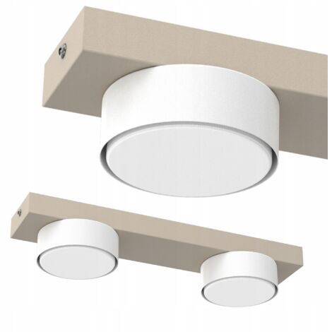 LÁMPARA DE TECHO LED PLAFON LOFT GX53 KASHMERE ORO PULIDO LÁMPARA DECORATIVA 2 luces