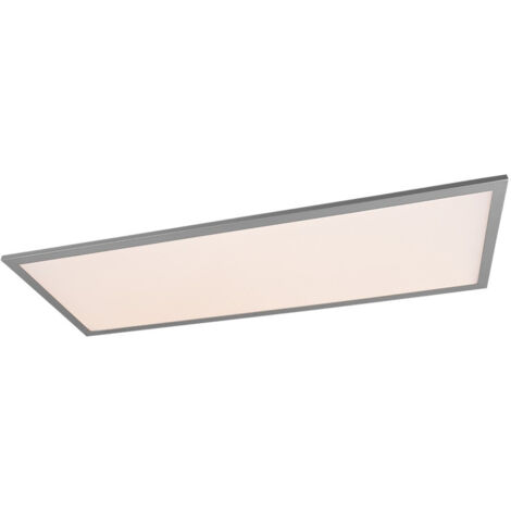 Lámpara de techo led rectangular Función de luz nocturna Gama de aluminio Trio Lighting