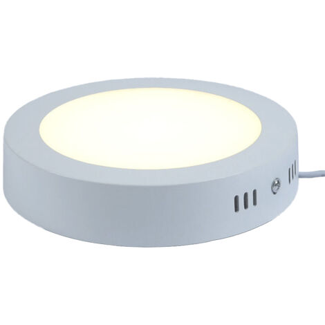 Lámpara de techo LED ultrafina de 225 mm, empotrada y de superficie, 6000 K, 18 W, para hogar, oficina, sala de estar, pasillo, escalera.