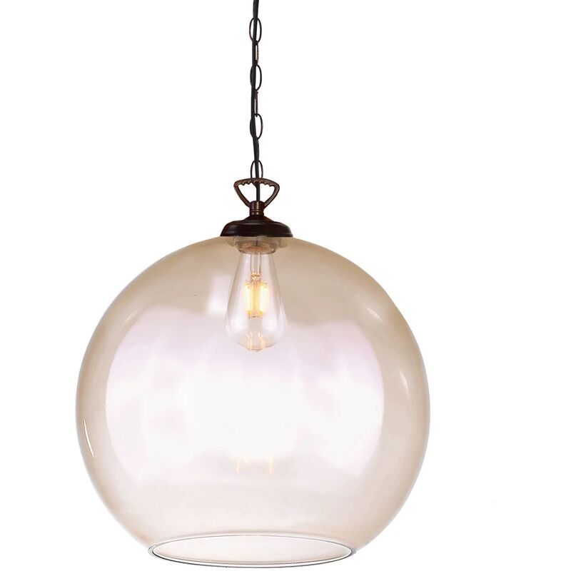 

Lúzete - Lámpara De Techo Logan Cristal Ámbar