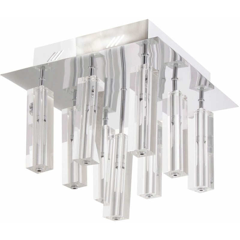 

Lámparas de techo de cristal, focos de diseño, lámpara de cristal cromado, iluminación clara para la sala de estar