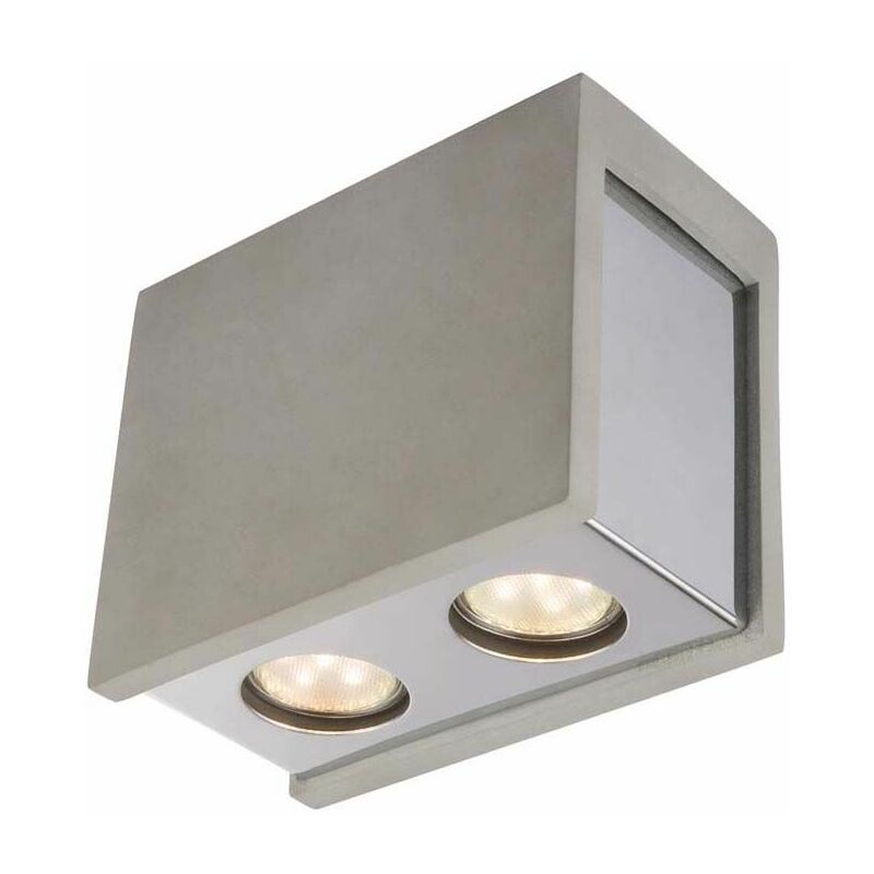 

Lámpara de techo luminaria iluminación metal cromado hormigón gris salón comedor dormitorio