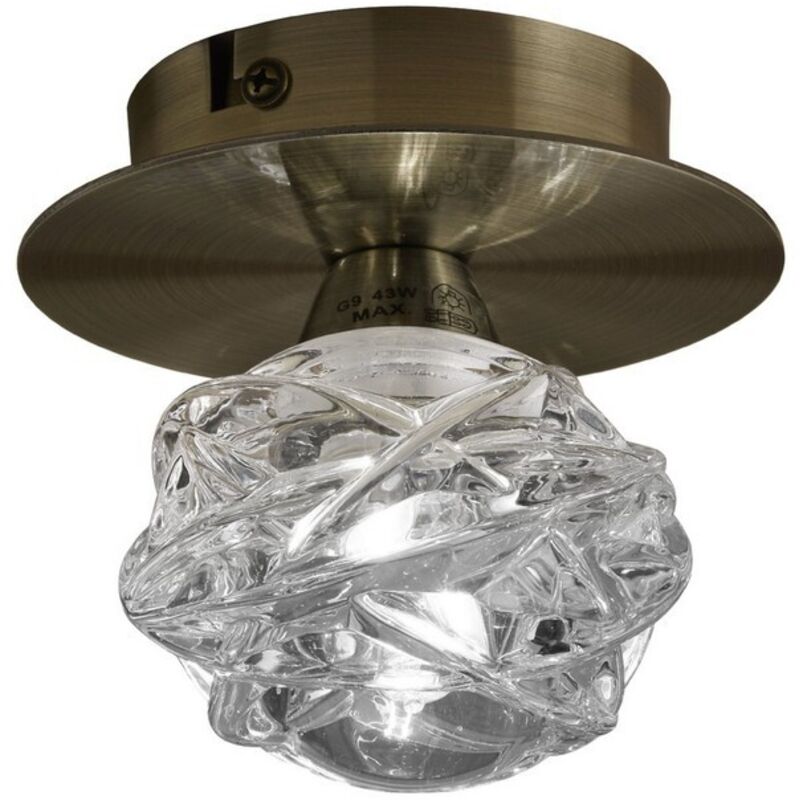 Inspired Mantra - Maremagnum - Lámpara de techo 1 G9, latón envejecido