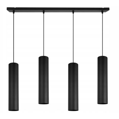 LÁMPARA DE TECHO MODERNA COLGANTE LÁMPARA LED NEGRA