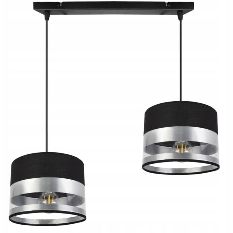 LÁMPARA DE TECHO MODERNA COLGANTE PANTALLA LED CROMADA