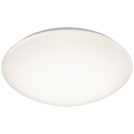 Lámpara de techo moderna IP44 Pollux blanca con sensor de iluminación Trio