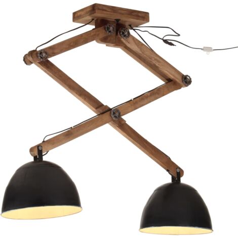 Lámpara de techo negra 25 W E27 29x18x85 cm vidaXL