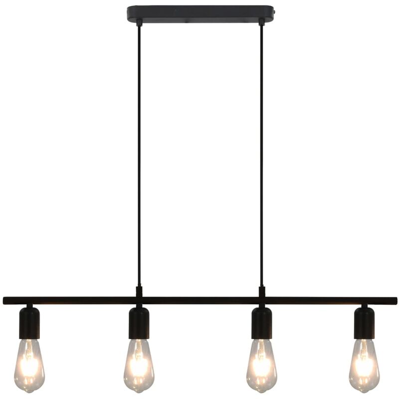 

Lámpara de techo negra 80 cm E27