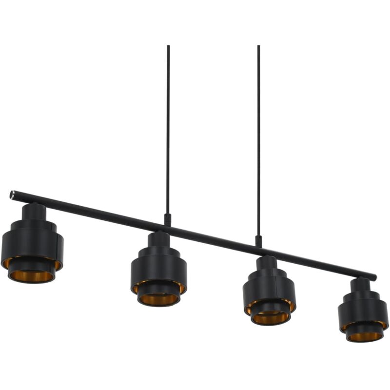 

vidaXL Lámpara de techo negro 82 cm E14 - Negro