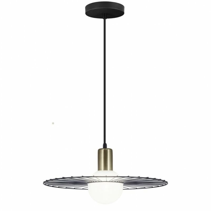 

Lámpara NIZA en metal negro 1 X 40W G-9 de - Alemar