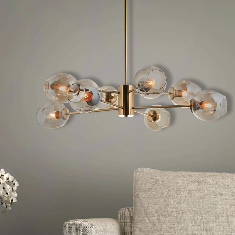 

Lúzete - Lámpara De Techo Odiseus 8 Luces Pavón