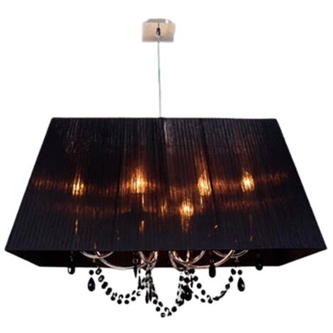 Lámpara de techo olímpia 6xe14 l.75xan.40xal.reg.cm marron/cobre