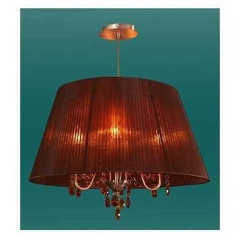 Lámpara de techo olímpia pequeño 4xe14 l.56xan.36xal.reg.cm marron/cobre