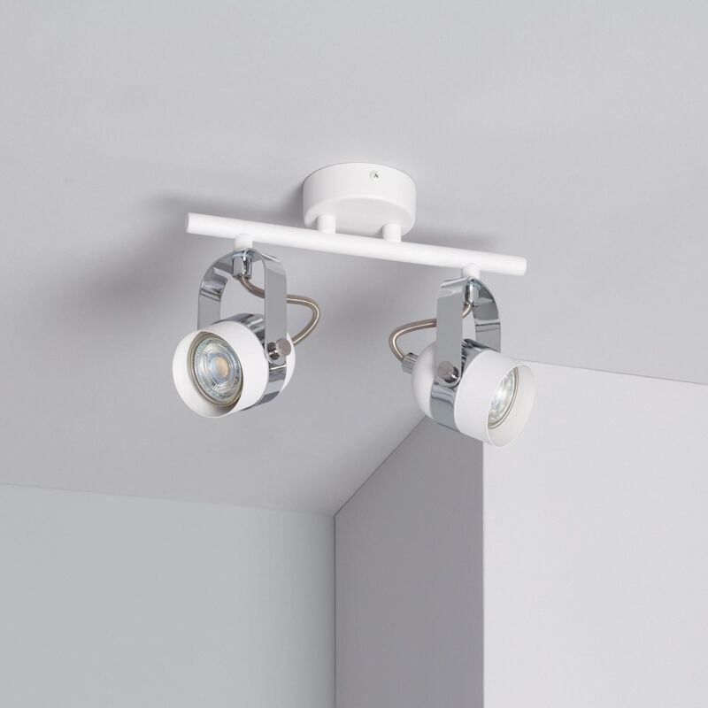 

Lámpara de Techo Orientable de Metal Sinner 2 Focos Blanco Blanco - Blanco