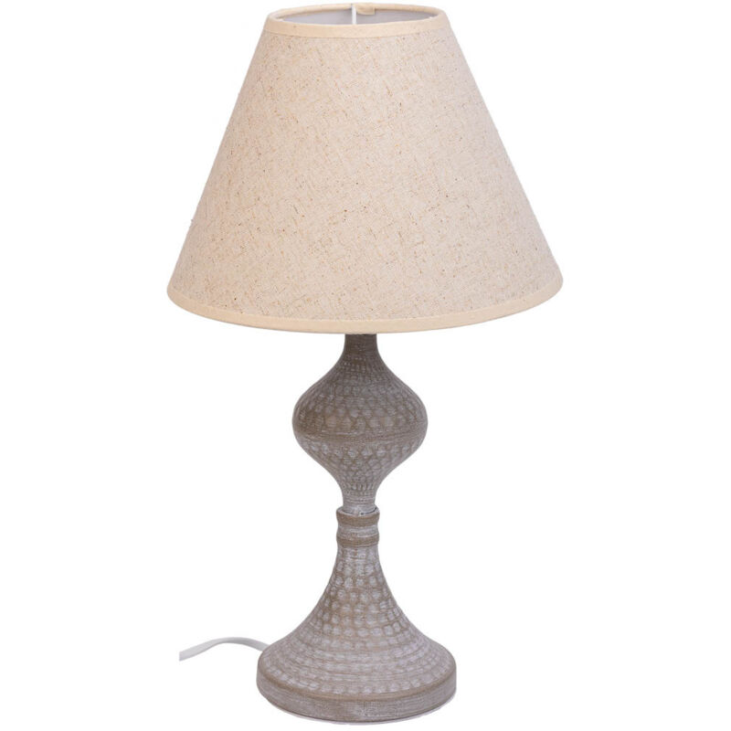 Wanderlust Deco - Lámpara de mesa de metal gris 23x23x41