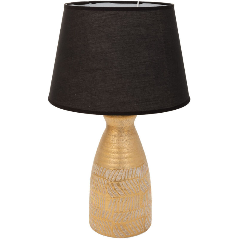 Lámpara de mesa de cerámica dorado 14,5x14,5x35,5