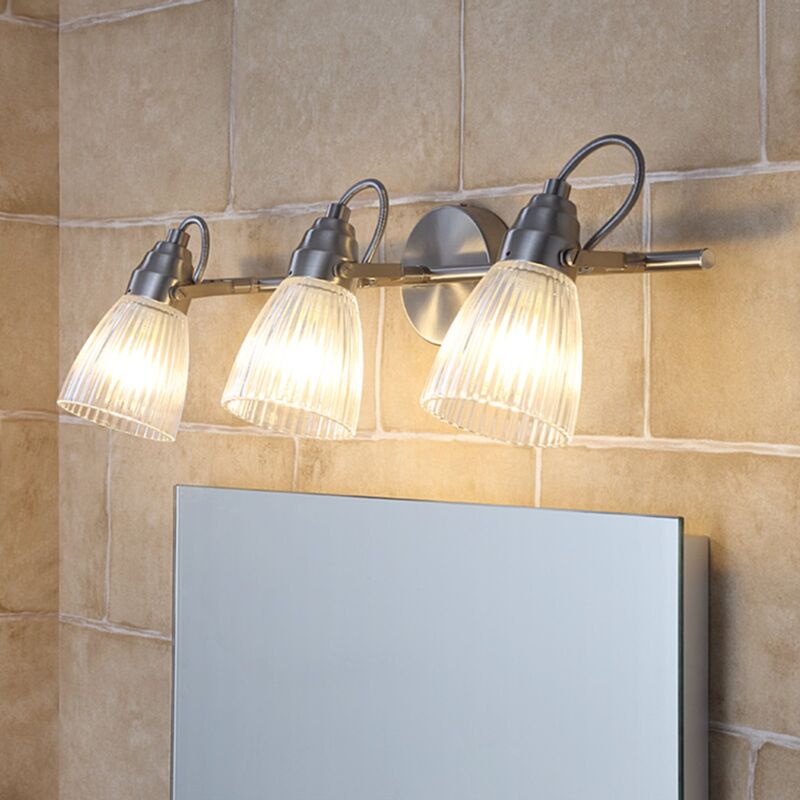

Lindby - Foco de pared de baño Kara con G9 LED, 3 luces