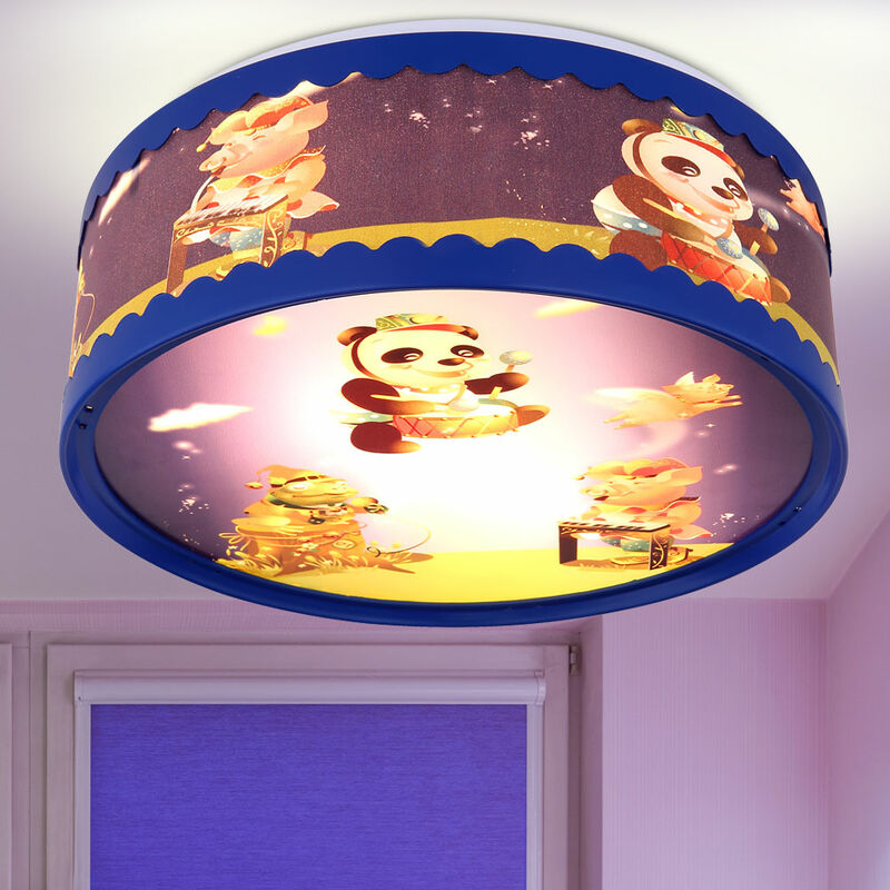 

Lámpara de techo para niños con motivos de animales, niños y niñas, luz de la sala de juegos en un juego que incluye bombillas LED