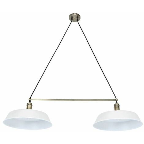 Lámpara de techo "PARIS" 2 luces blanco mate CRISTALRECORD 99-249-27-000