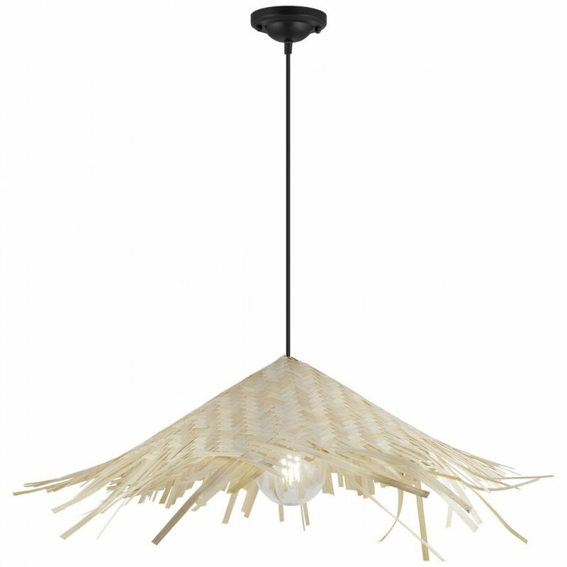 

Lámpara de bambu natural PIPPER de una luz 1 X 60W E-27 de - Alemar