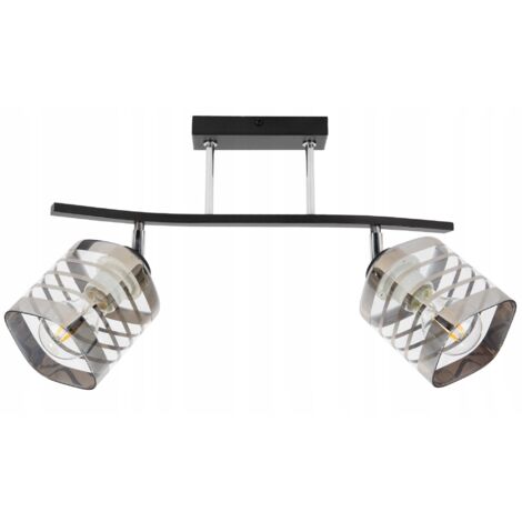 LÁMPARA DE TECHO, PLAFÓN, APLIQUE, ACERO, LED