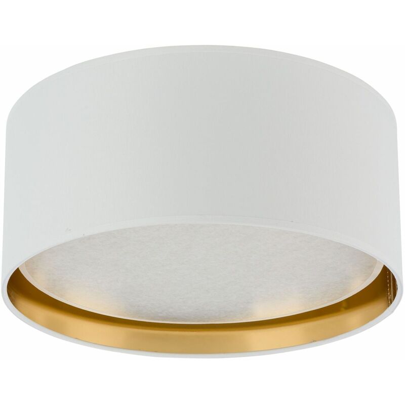 Plafoniera rotonda ø 45 cm Oro bianco basso