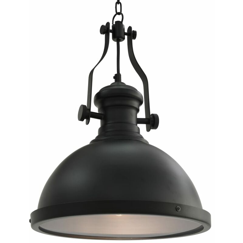 

Lámpara de techo redonda negra E27