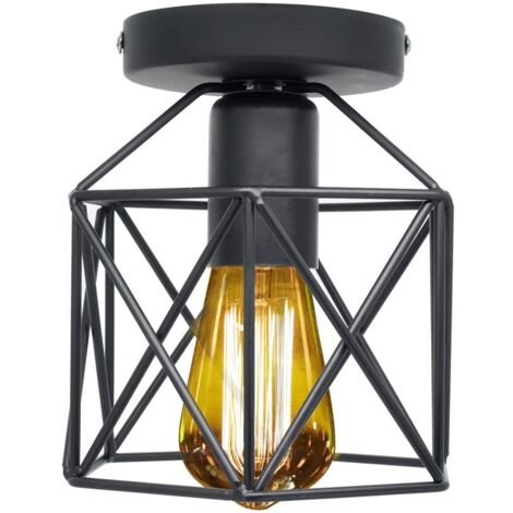 Lámpara De Techo Retro Industrial Lustre Metal Lámparas De Colgar Rústico Lámpara De Techo Vintage E27 Para Porche Pasillo Dormitorio Sala Bar