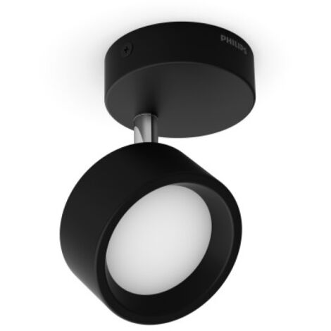 PHILIPS Lámpara de Techo Signify "Bracia Spot" 1x5,5W 2700º Negro [PH-8720169174740]
