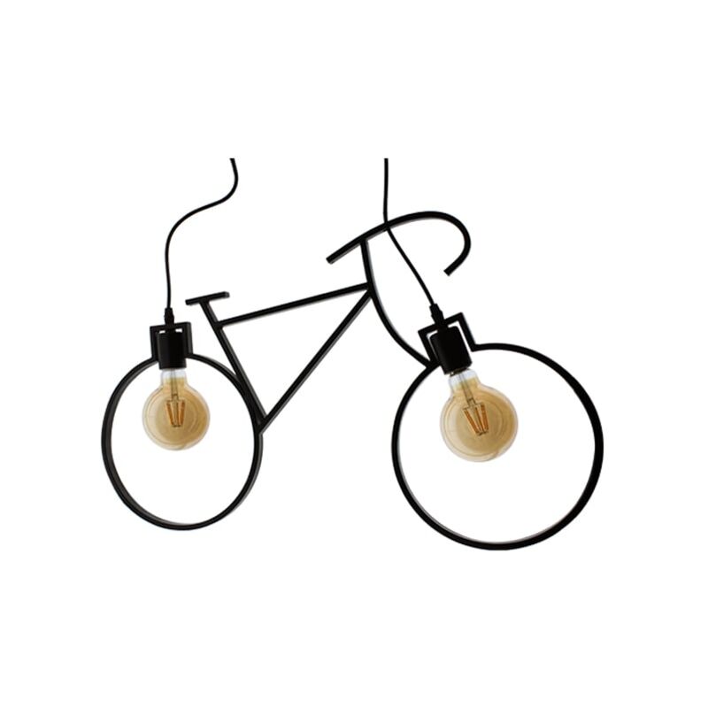 

Lámpara de techo Vintage 2L Bicycle 2XE27 Negro - Iluminashop