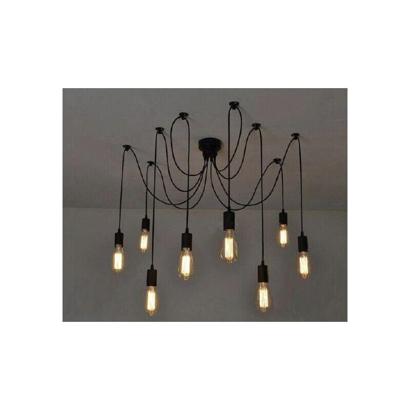 

Lámpara de techo Vintage suspendido look retro 8 casquillos E27