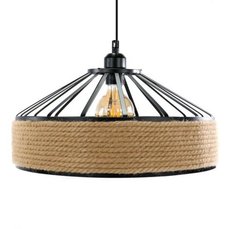 Lámpara de Techo West Negro / Marrón IluminaShop