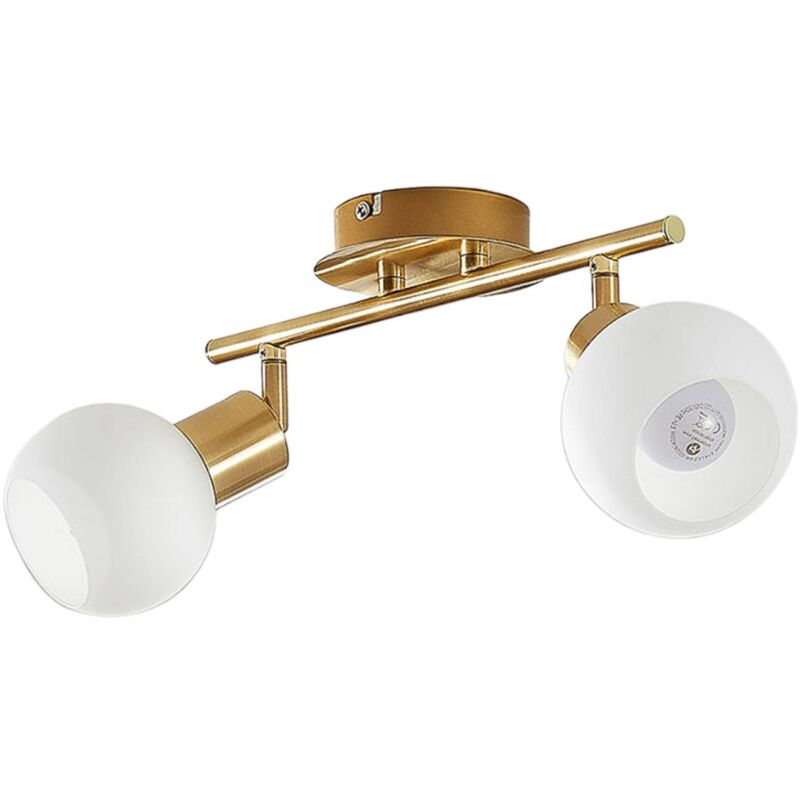 

Lámpara de techo Elaina bombillas LED E14, latón