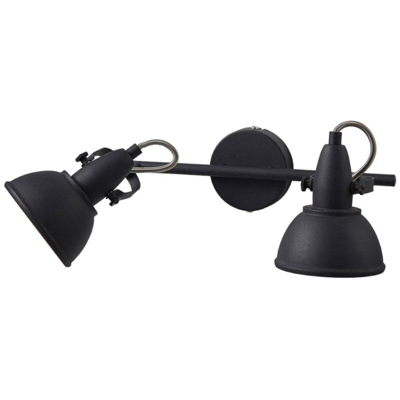 

Lámpara de techo Julin con 2 focos, negro-dorado