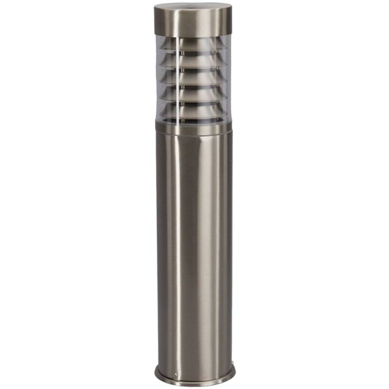 

Lámpara de zócalo acero inox Enja con laminillas