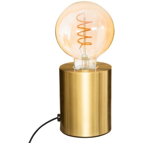 Lámpara de zócalo «Saba» dorado - metal H11 cm - Atmosphera créateur d'intérieur