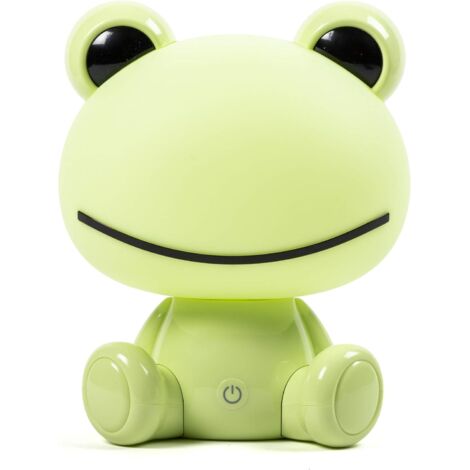LAMPARA DECORACION INFANTIL SUPER GRANDE Lámpara táctil con luz de noche de tres intensidades, luz de noche para niños y bebés, cable USB. NO INALÁMBRICO. Rana