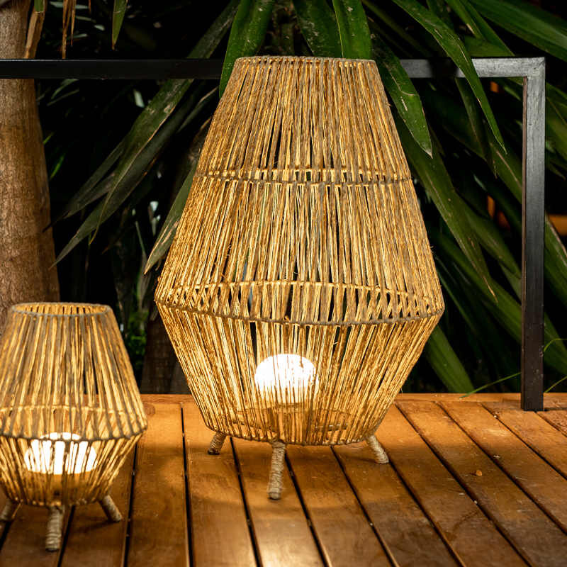 

Lámpara decorativa 70 cable yute bombilla con mando - Moovere