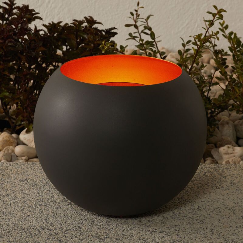 

Lámpara decorativa LED Jill, forma esférica, oro