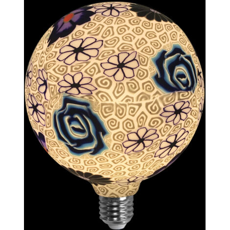 LAMPARA DECORATIVA LED SILICONA AZUL Y BLANCA   E27 4W  230V 3000K