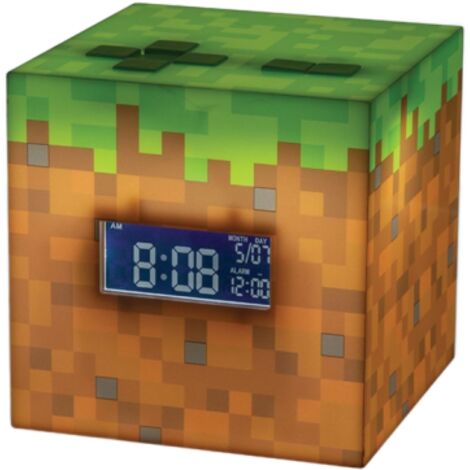 Lampara despertador paladone minecraft bloque