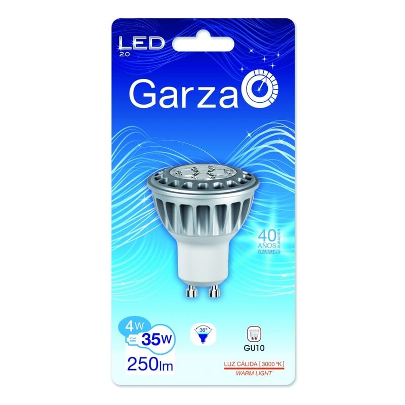 

Garza 400759 - Bombilla LED estándar, 4 W, equivalente a 40 W en incandescencia, 25000 horas, 250 lúmenes