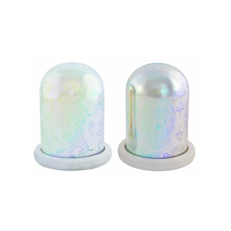 

Lámpara DKD Home Decor Calavera Naturaleza Luz LED (2 pcs) (11 x 14 cm)