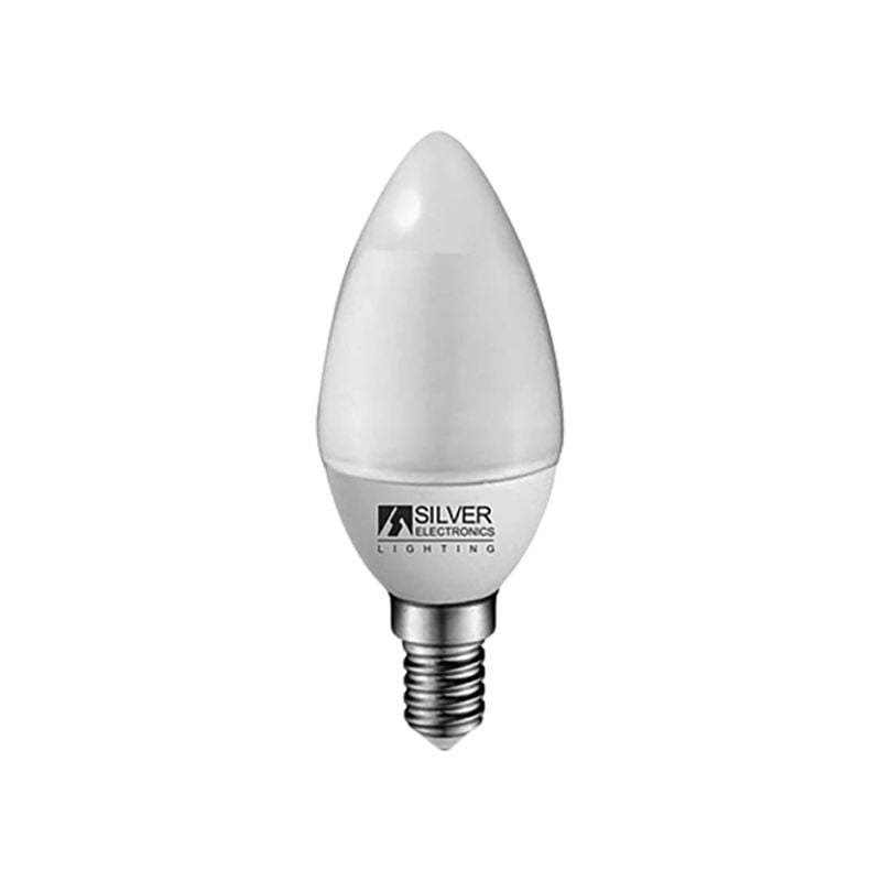 

Lámpara Eco vela LED 5W 6000k E14 Silver Sanz