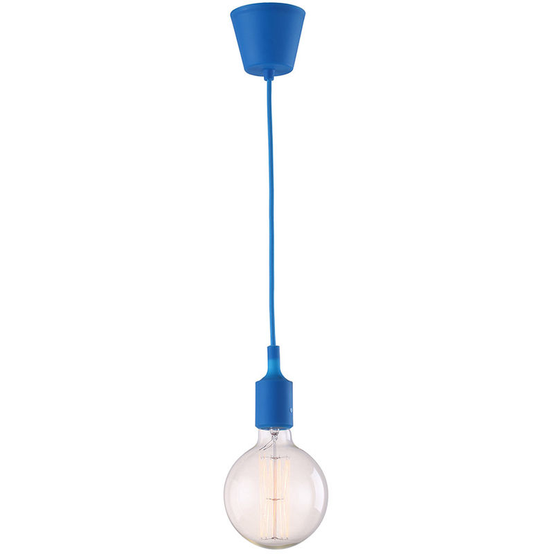 

Lámpara Colgante Edison Bombillas – Silicona Azul oscuro