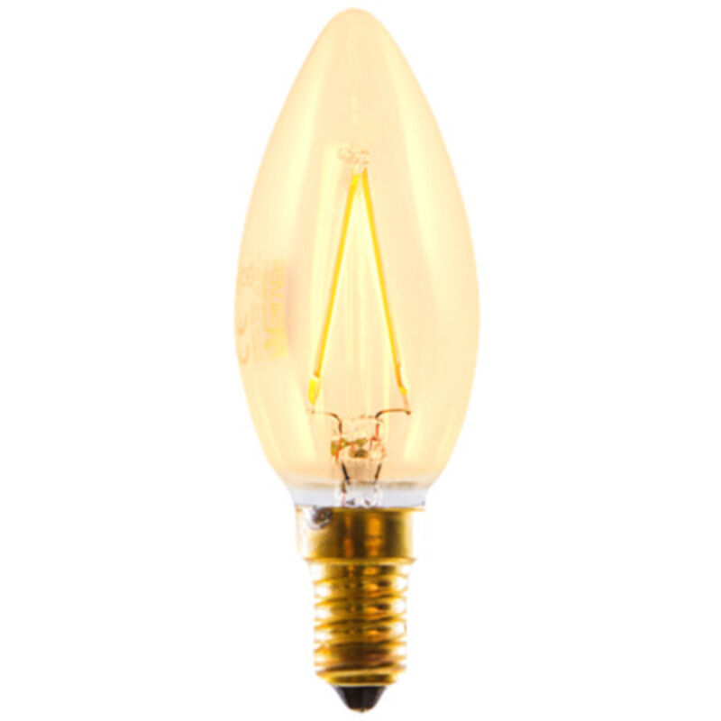

Bombilla LED E14 3W 230V 2200K FILAMENTO EDISON VELA