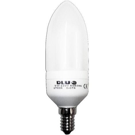 Lámpara eléctrica mini vela E14 230V 7W cálida