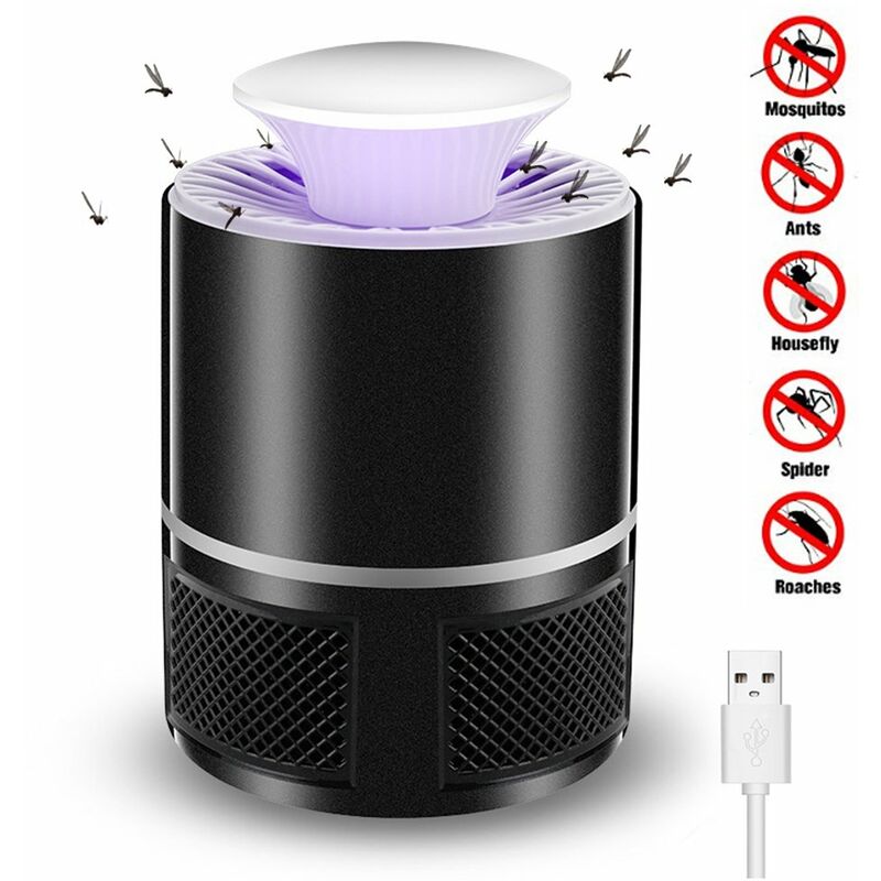 

Happyshopping - Lampara electronica Lampara LED con alimentacion por USB segura para el hogar Cocina Dormitorio Patio Patio Oficina,negro, XL-020