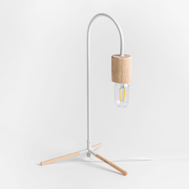 

Lámpara de Mesa Esca Blanco - Sklum