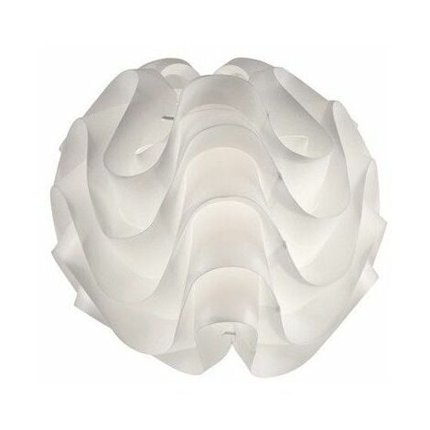Lámpara esférica de sobremesa "Nube" E14 (40W máximo) IP20 Ø30cm fabricada en PVC color blanco
